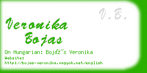 veronika bojas business card